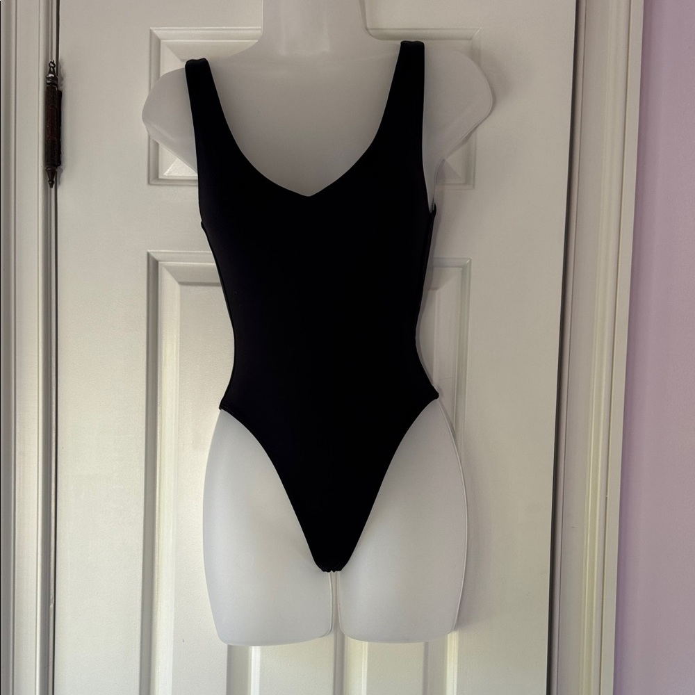 Babaton Thong Bodysuit - V-Neck